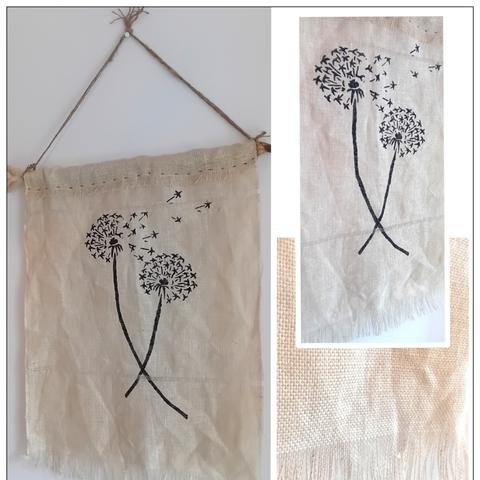 Workshop jute doek schilderen