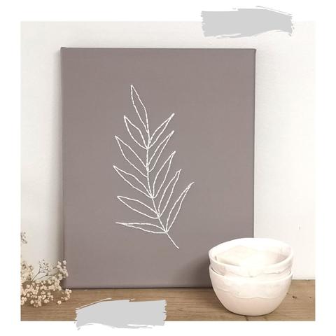 Modern borduren op canvas
