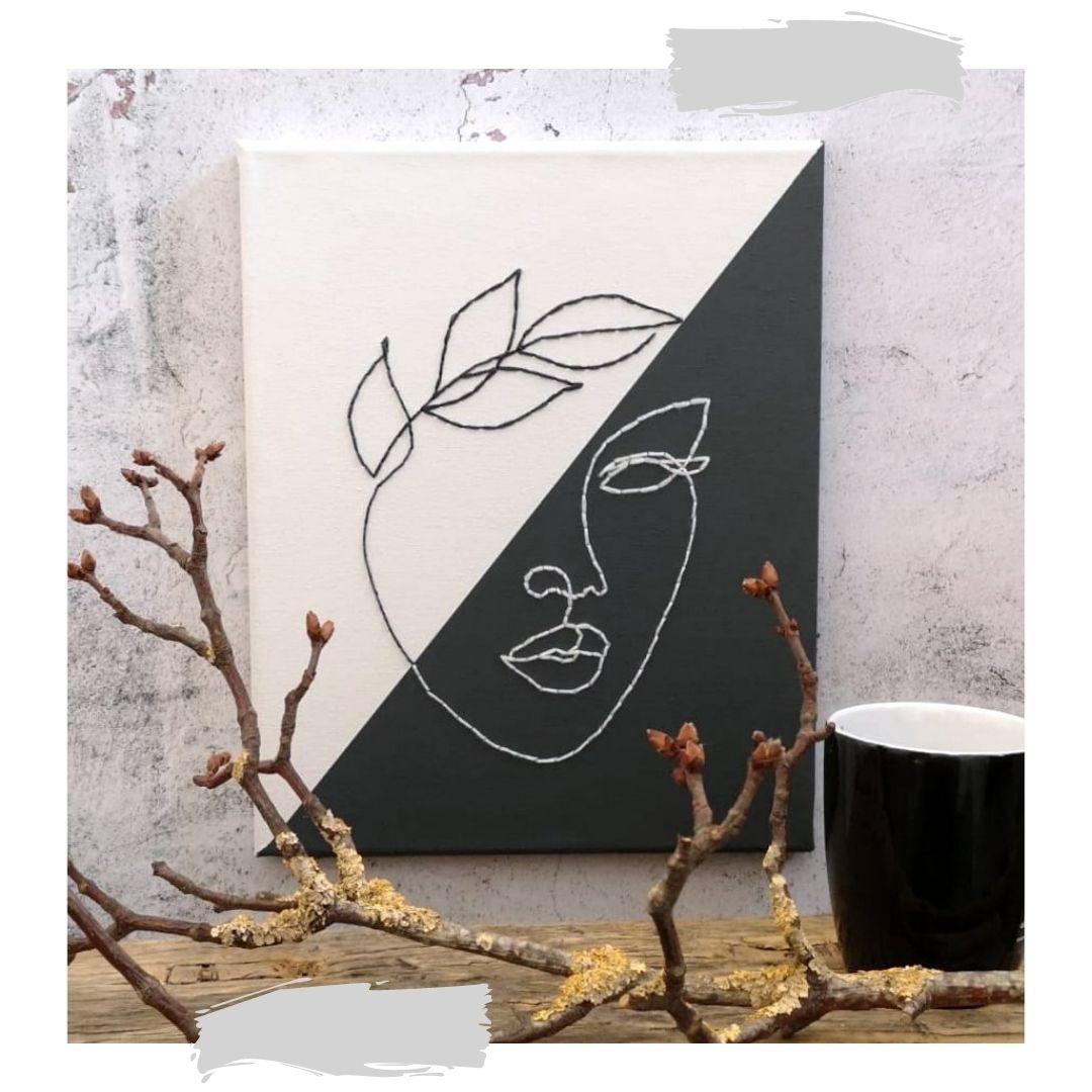 Modern borduren op canvas — foto 1