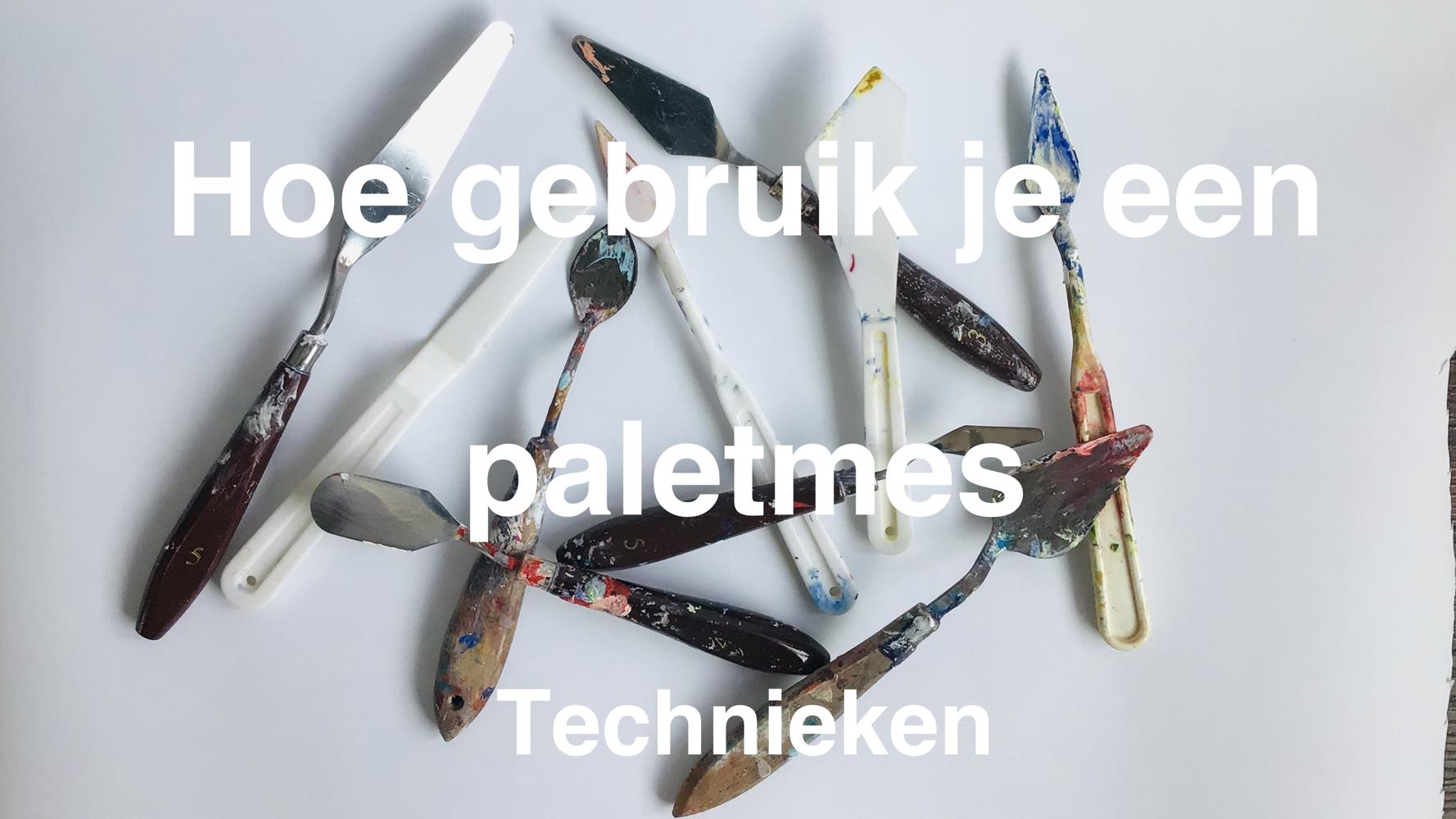 schilderen met paletmes en pasta en gel — foto 5