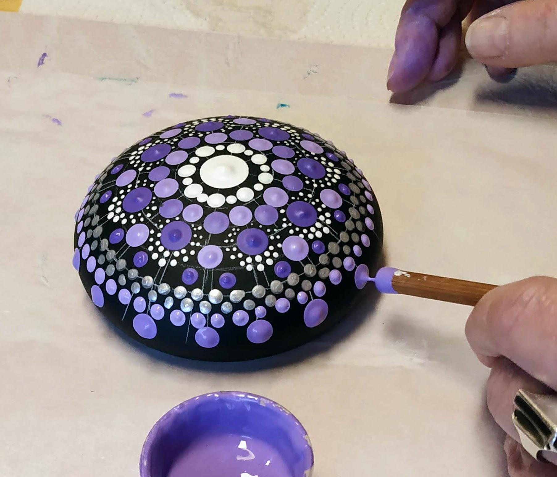Steen of Theelicht  Dotpainten — foto 2