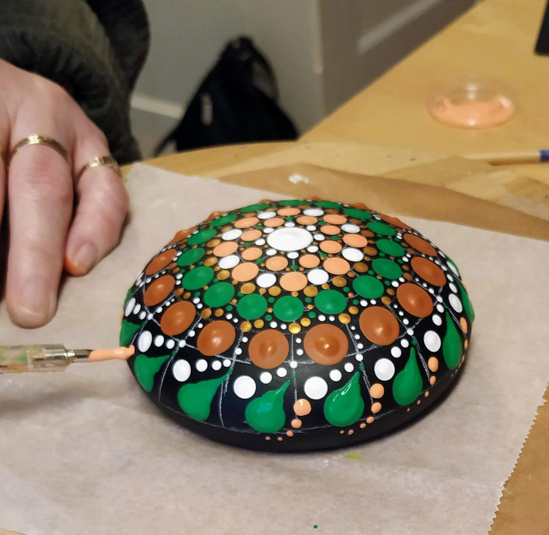 Steen of Theelicht  Dotpainten — foto 1