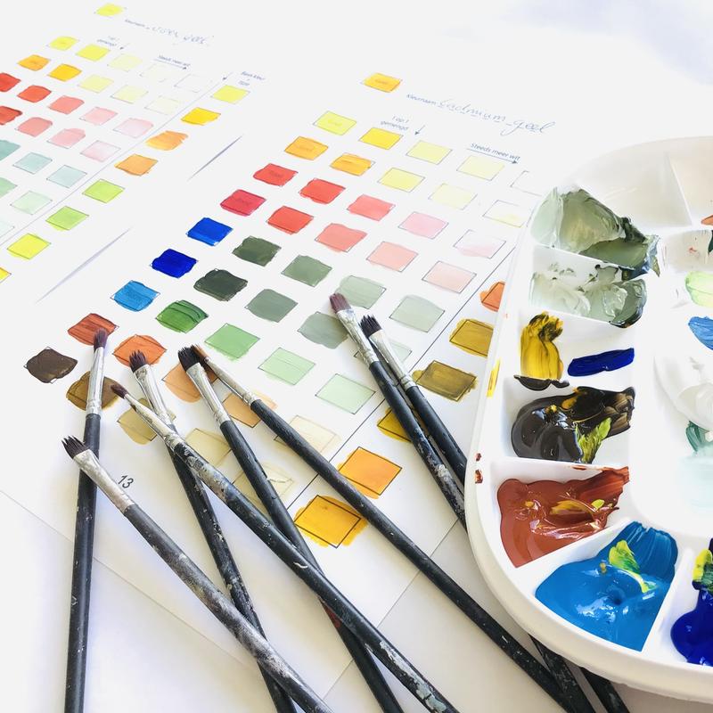Online cursus kleuren mengen 25,-