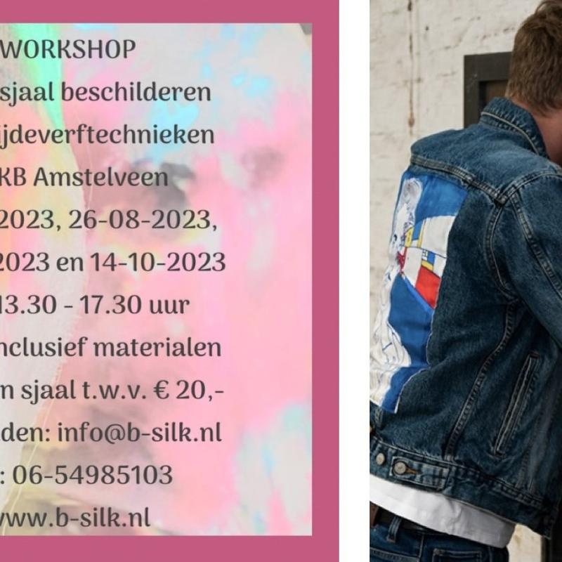 Workshop schilderen op zijde