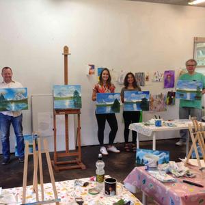 Bob Ross workshop in Eindhoven