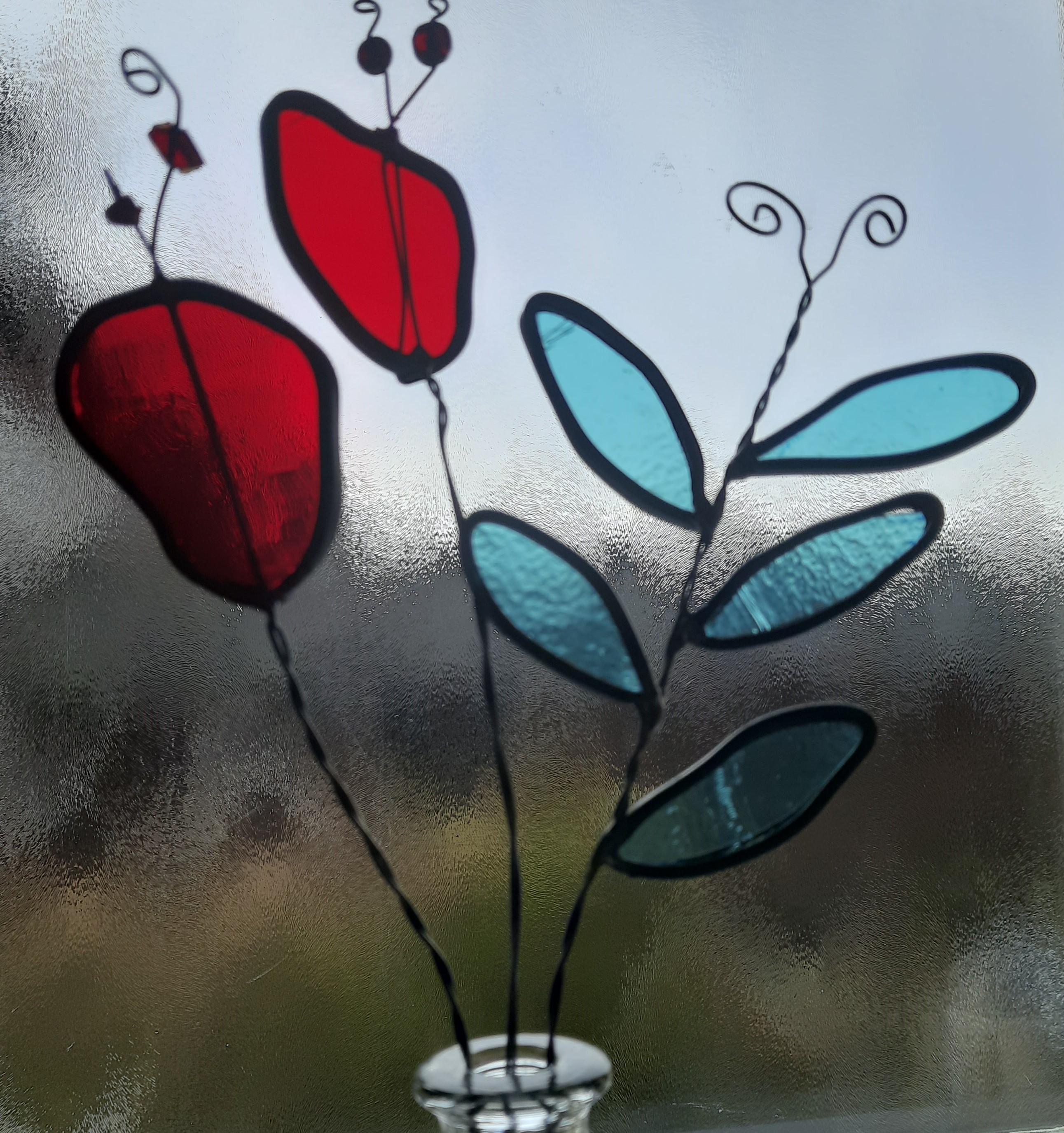 Workshop glazen bloemen in het lood — foto 2