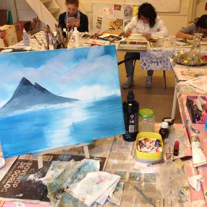 Bob Ross workshop in Eindhoven