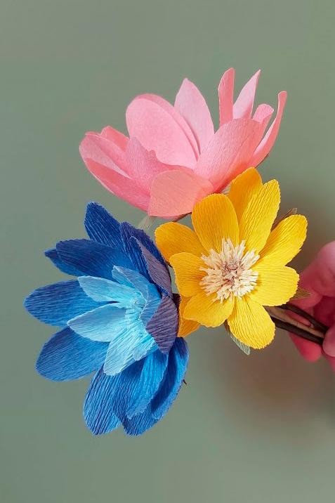 Moederdag workshop papieren bloemen — foto 4