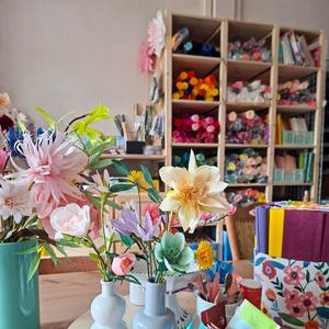 Moederdag workshop papieren bloemen