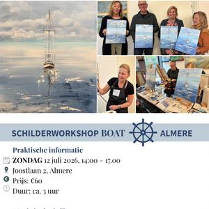 Workshopschilderen “Bootje” 12 juli