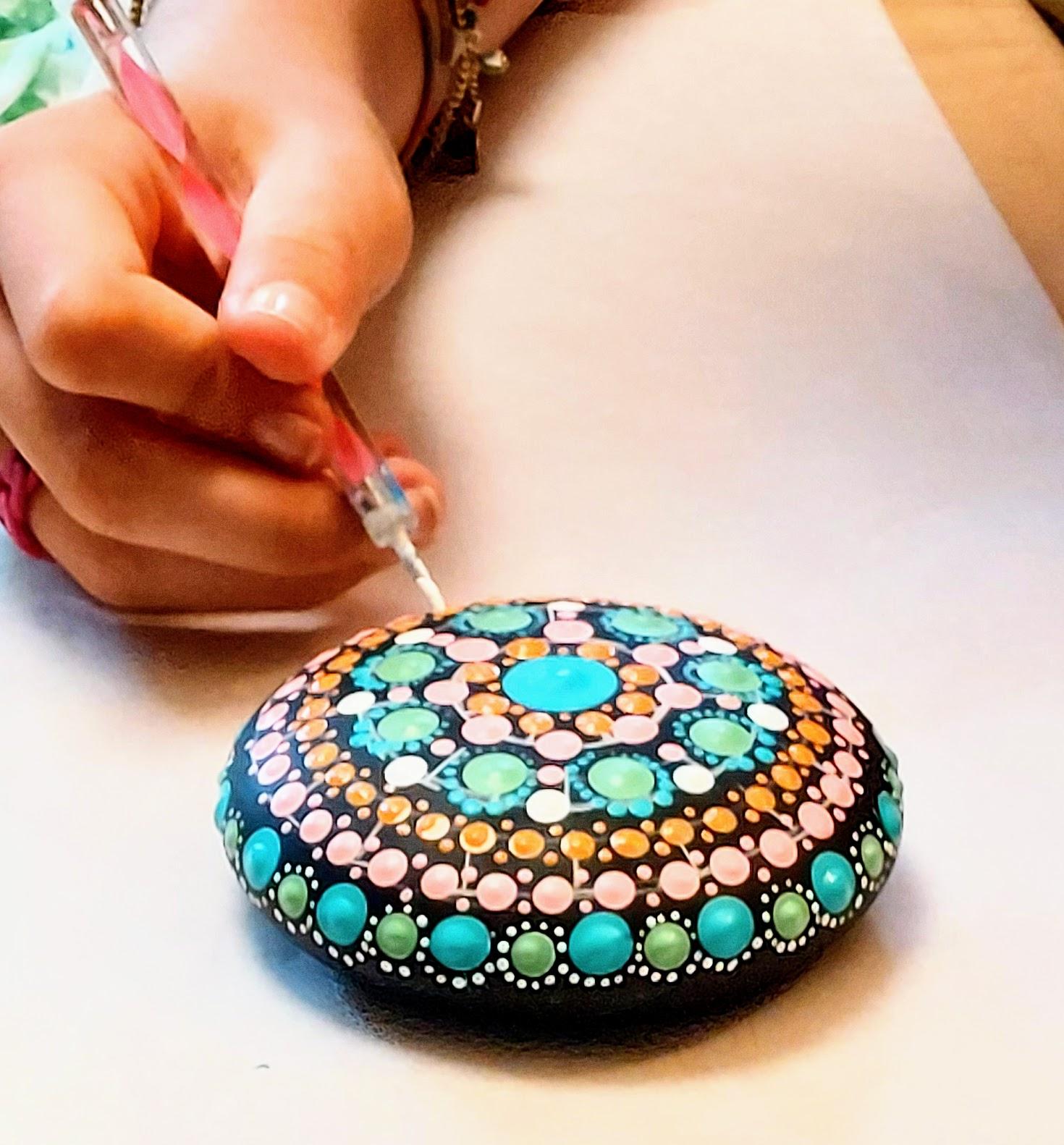 Steen of Theelicht  Dotpainten — foto 3
