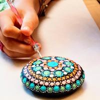 Steen of Theelicht  Dotpainten