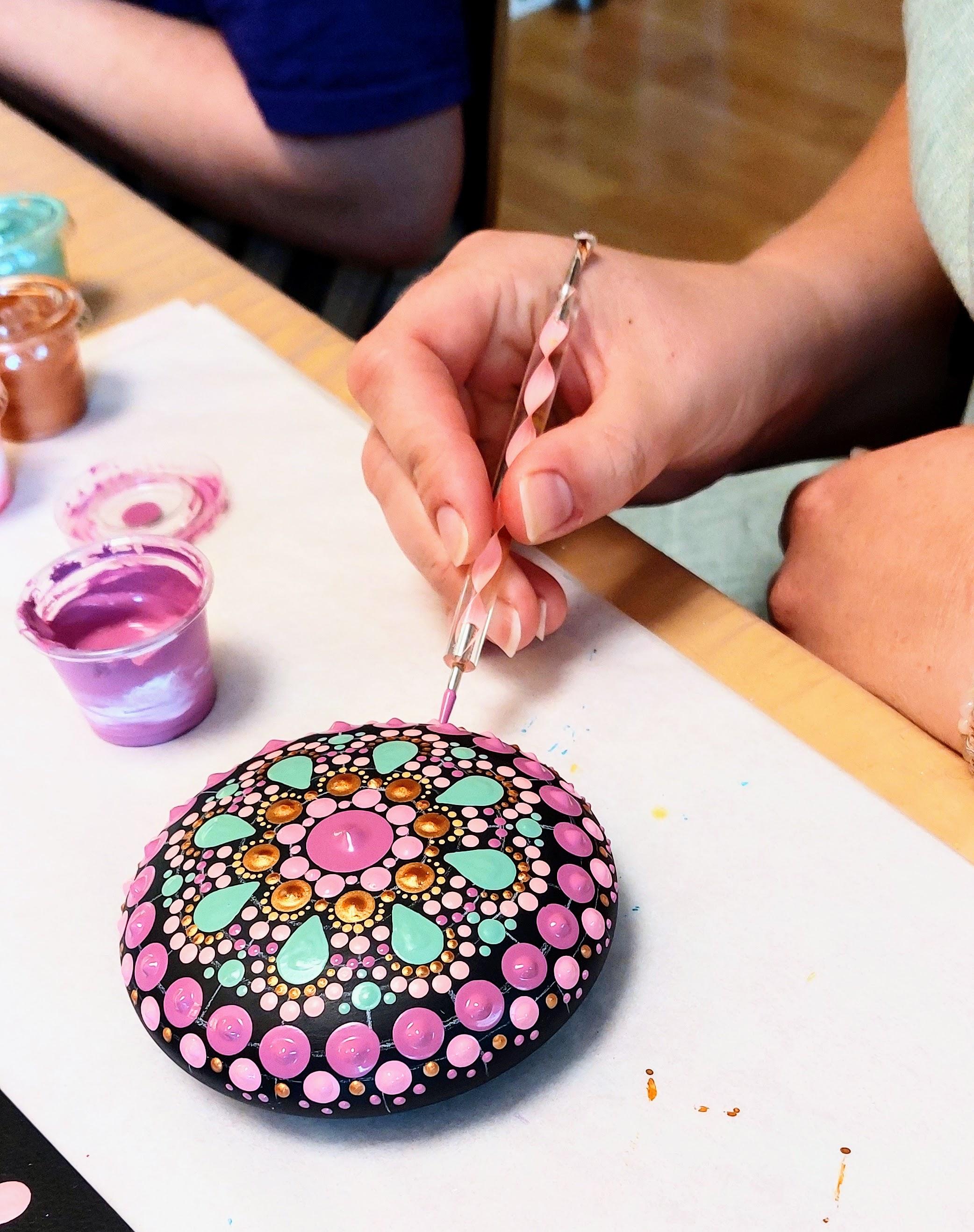Steen of Theelicht  Dotpainten — foto 4