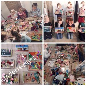 kinderfeestje Workshop creatief naambord