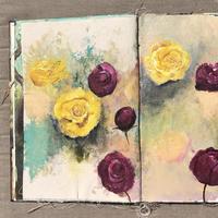 Bloemen schilderen in een losse stijl