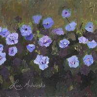 Bloemen schilderen in een losse stijl