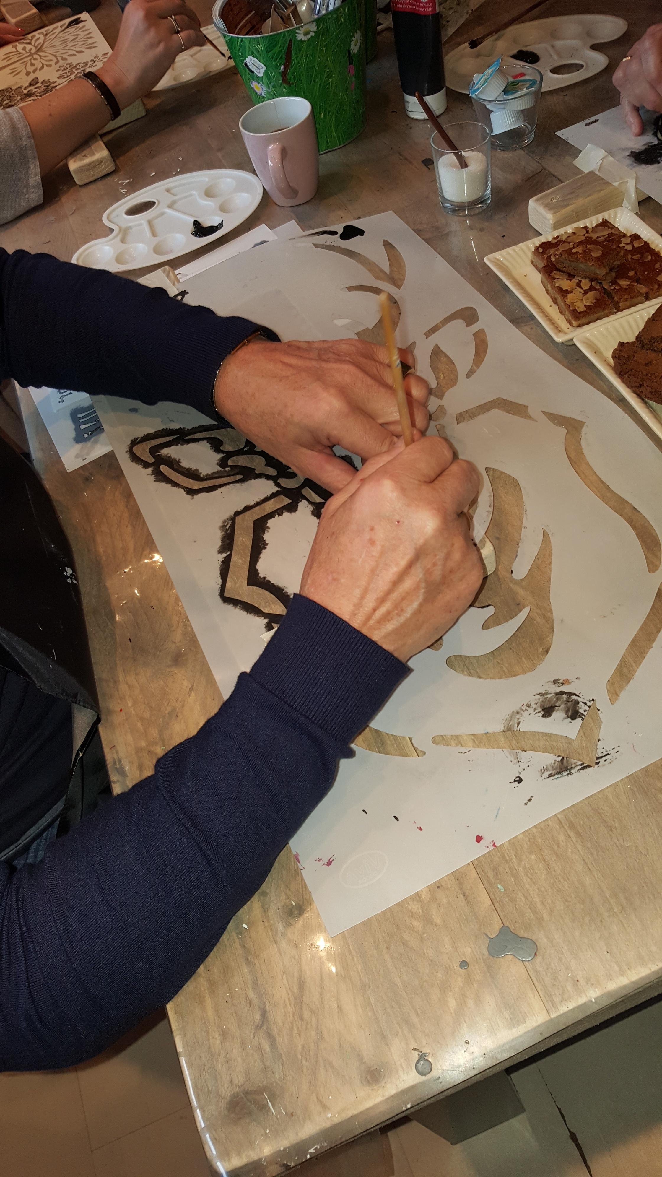Workshop steigerhoutuen wandbord + kerstboom — foto 2