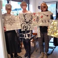 Workshop steigerhoutuen wandbord + kerstboom