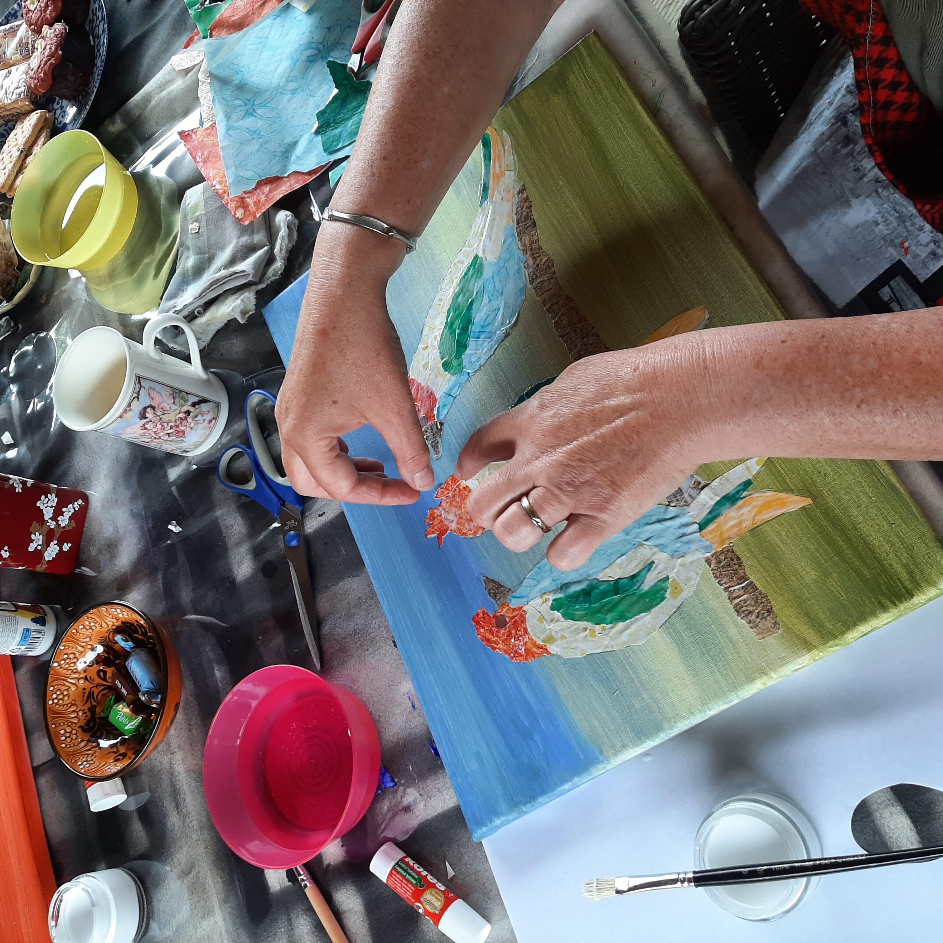 Workshop Collage schilderen met papier — foto 3
