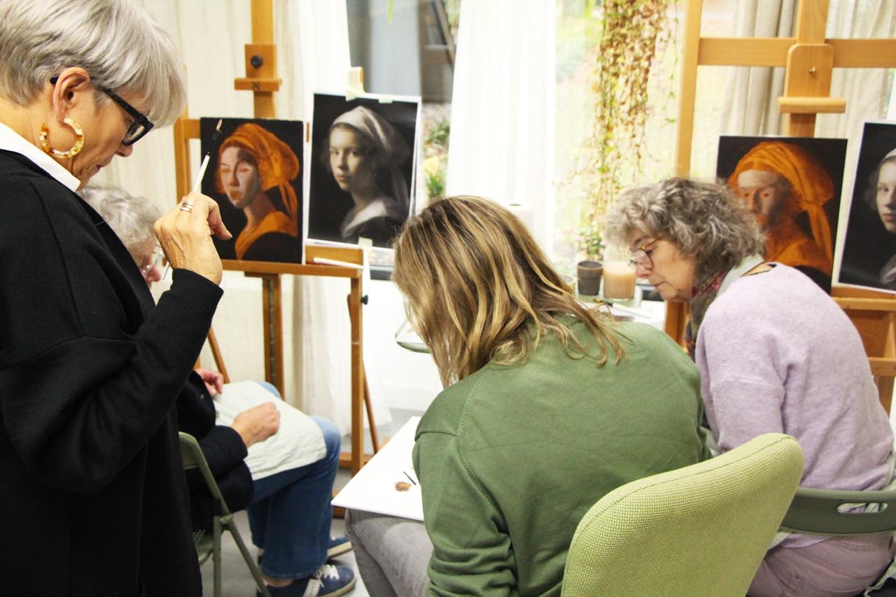 Portret schilderen in acrylverf — foto 2