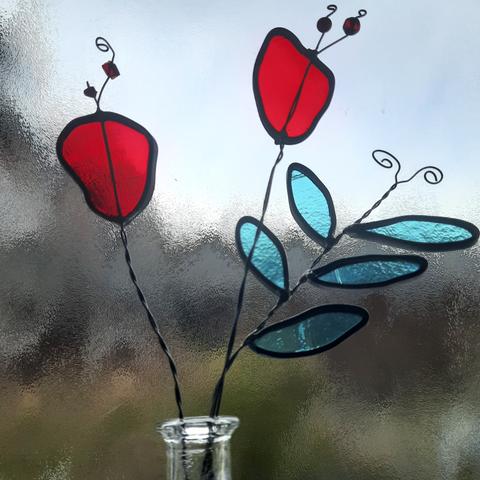 Workshop glazen bloemen in het lood