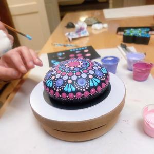 Dotpaint workshop Theelicht Dotten