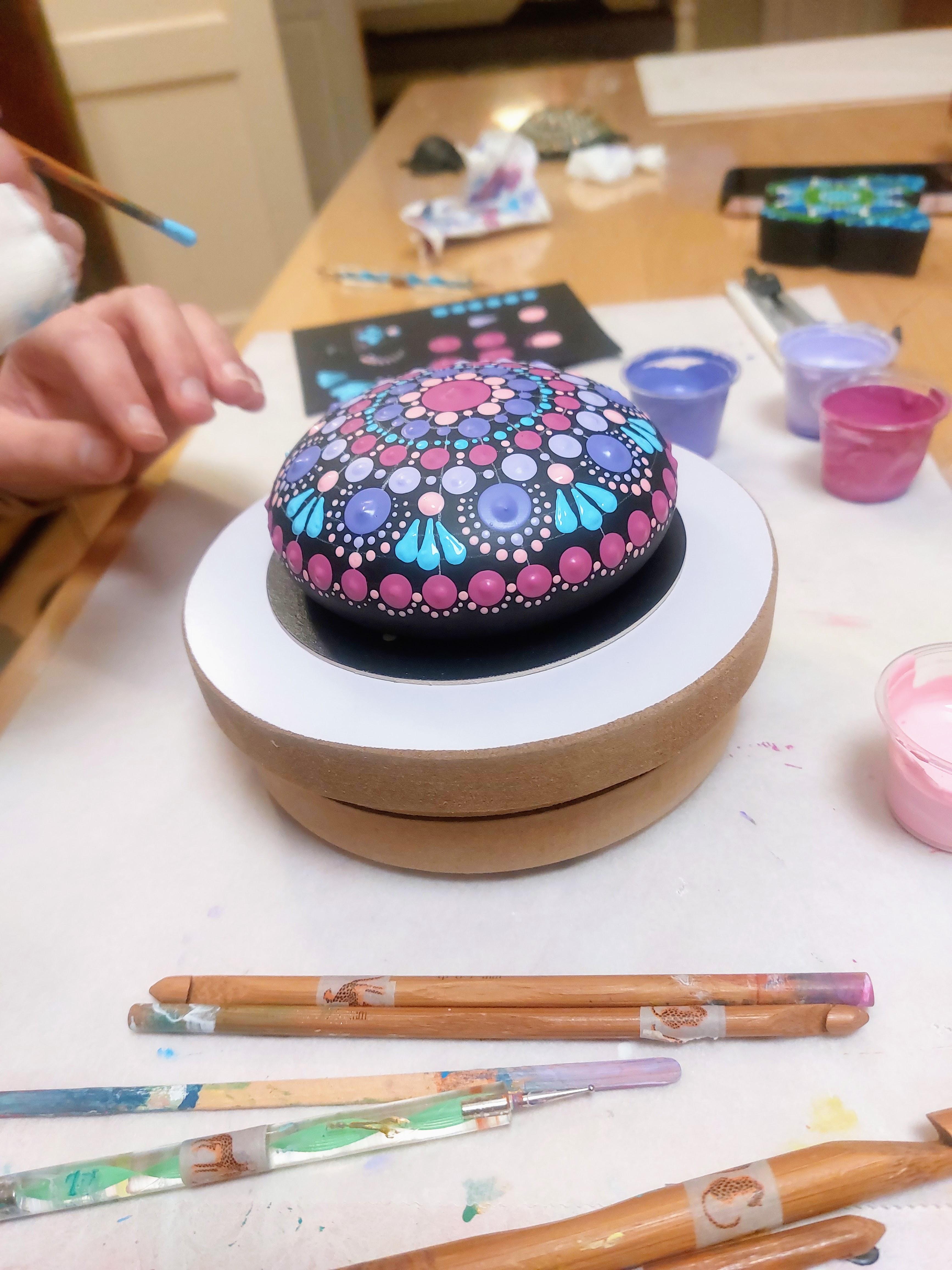 Steen of Theelicht  Dotpainten — foto 7