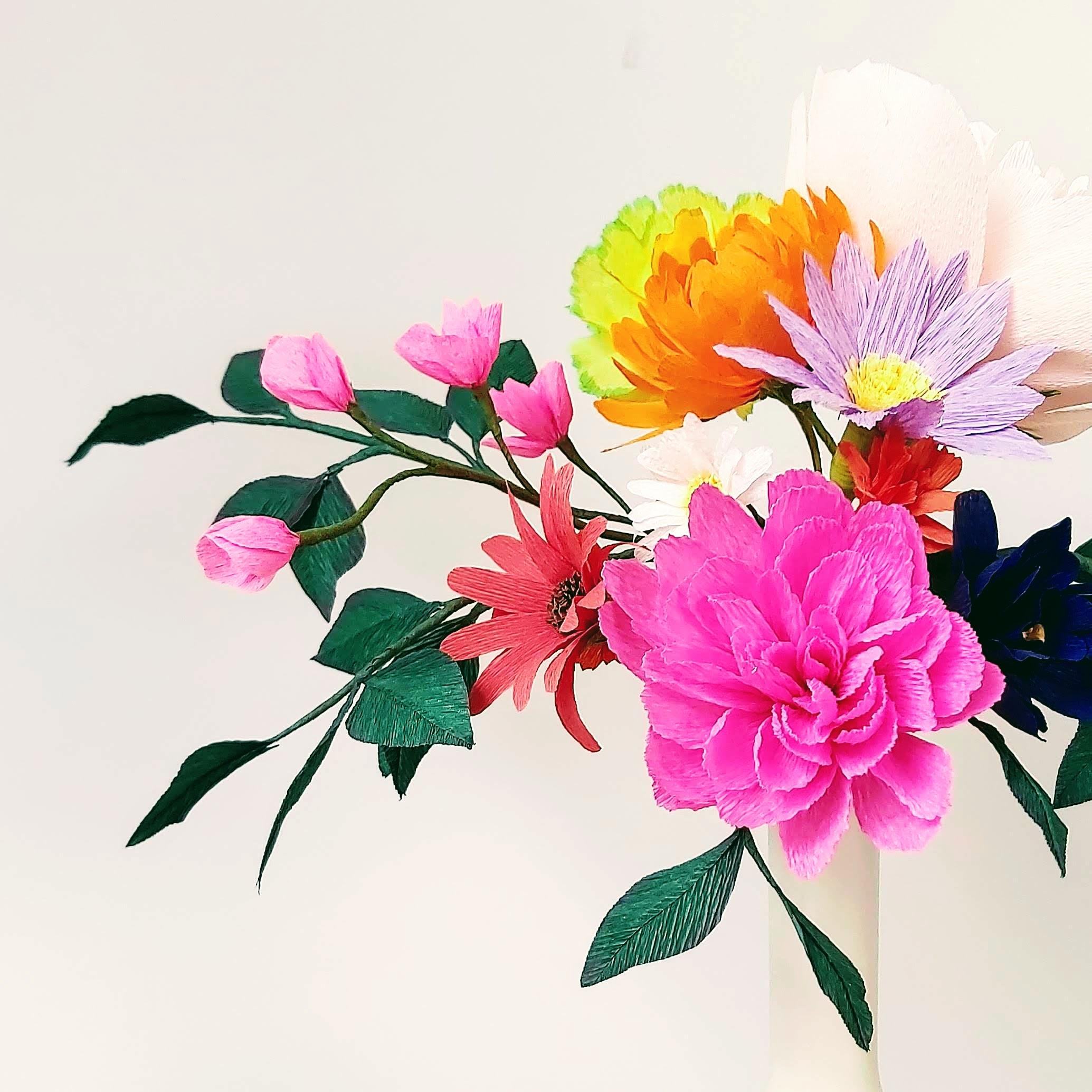 Workshop papieren bloemen — foto 4