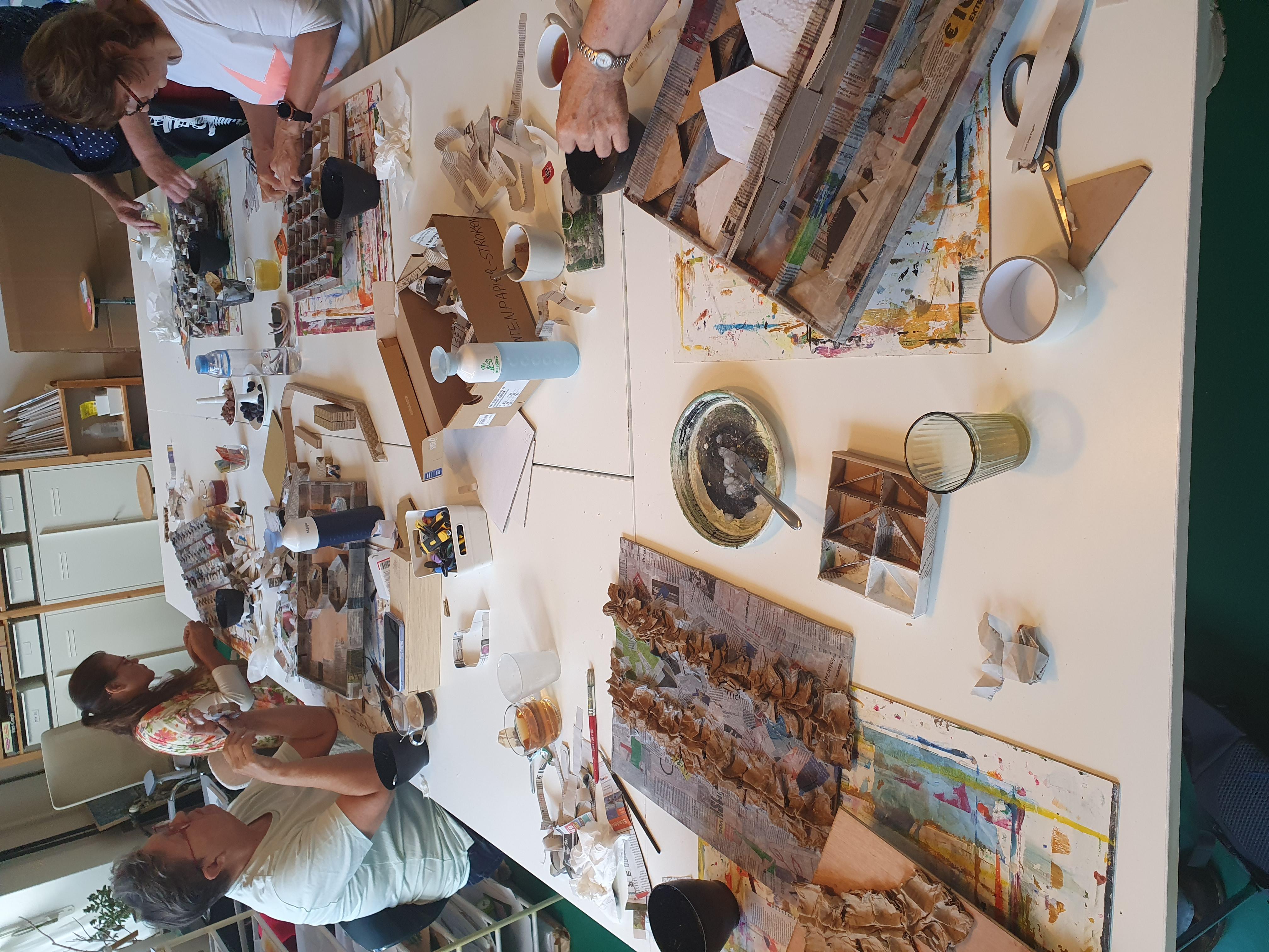 Weekendworkshop Met Schoonhoven (3-D schilderij maken) — foto 2