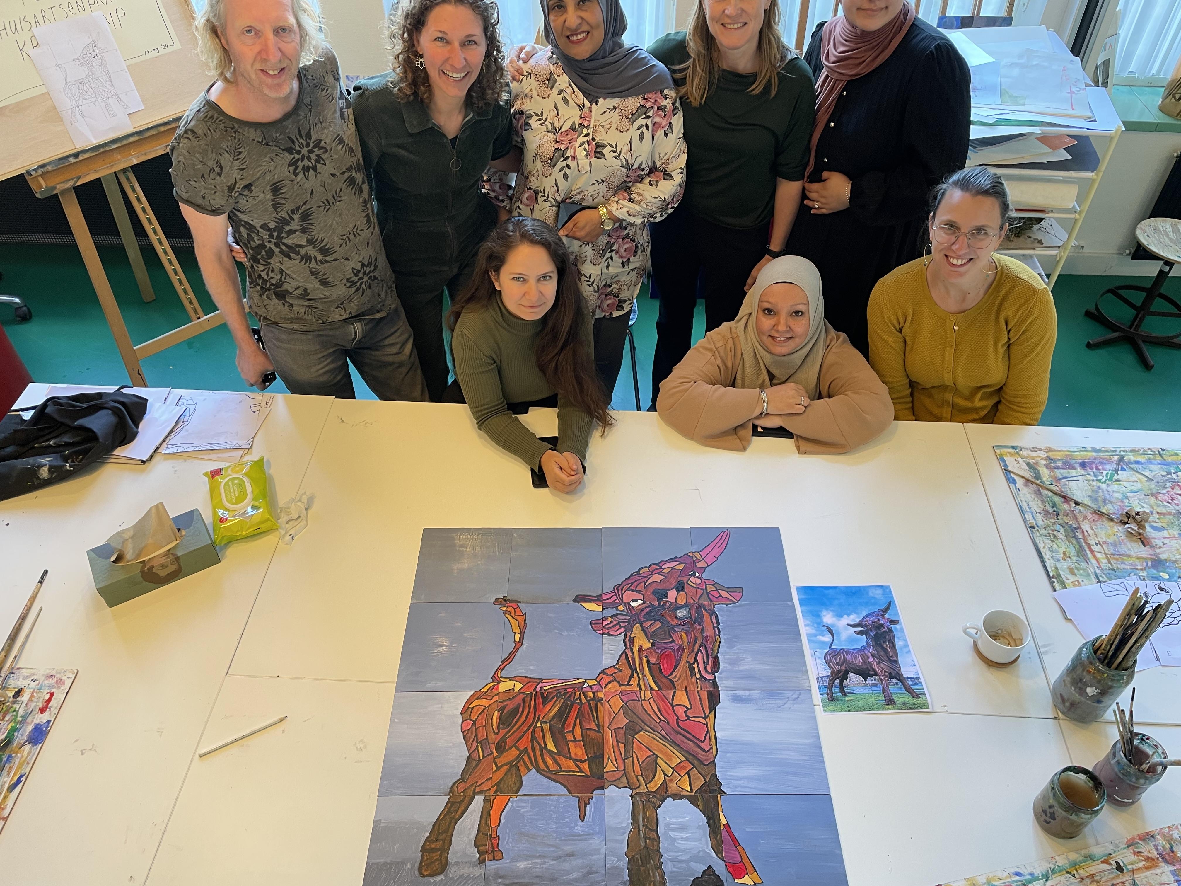 Teamworkshop Gezamenlijk Schilderij — foto 5