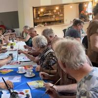 Teamworkshop Gezamenlijk Schilderij