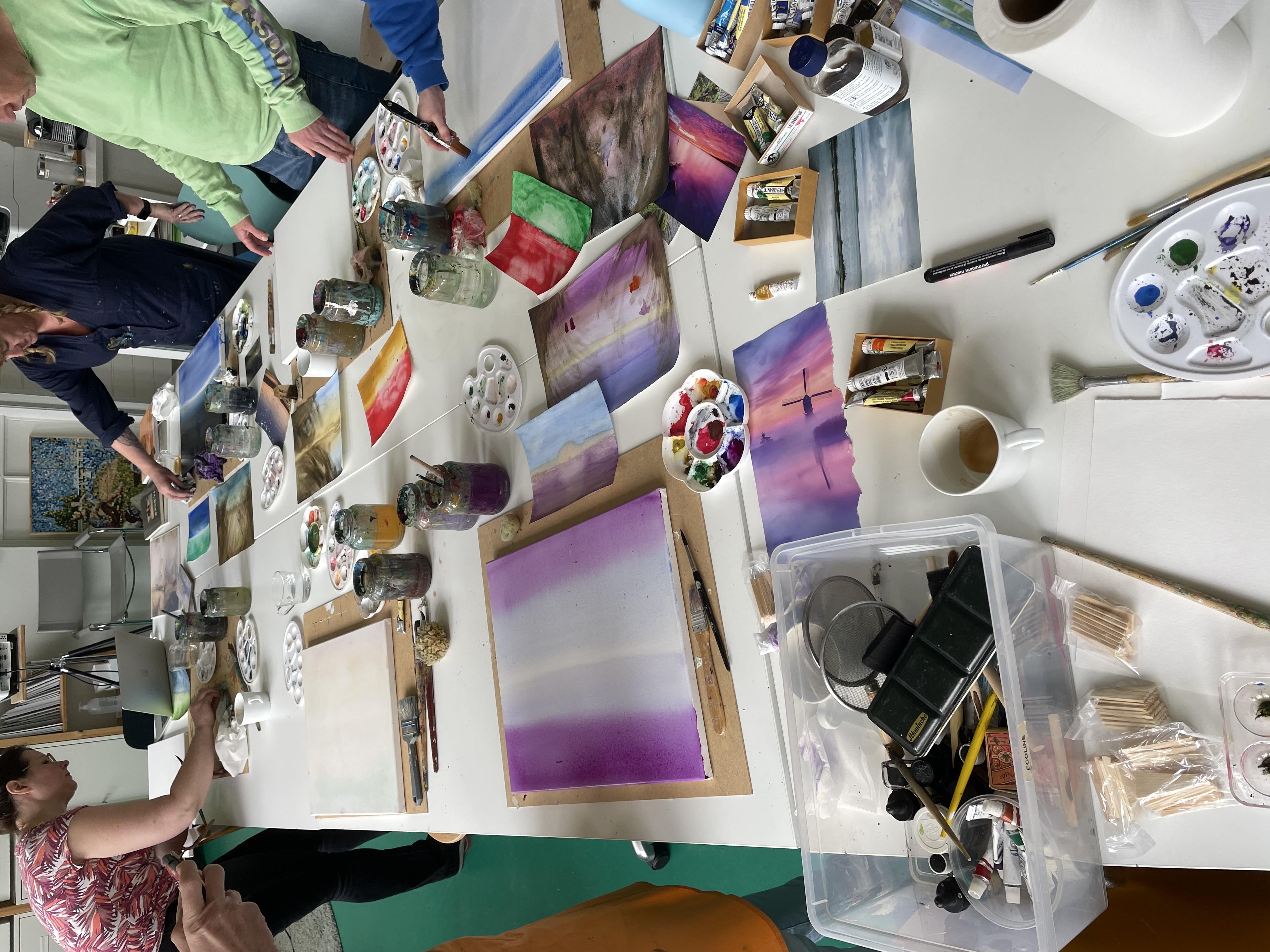 Teamworkshop Gezamenlijk Schilderij — foto 2