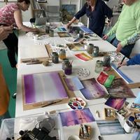 Teamworkshop Gezamenlijk Schilderij