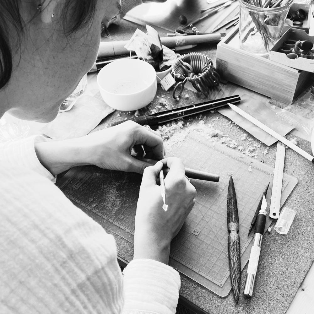 Workshop Wax Carving van een zilveren ring — foto 7