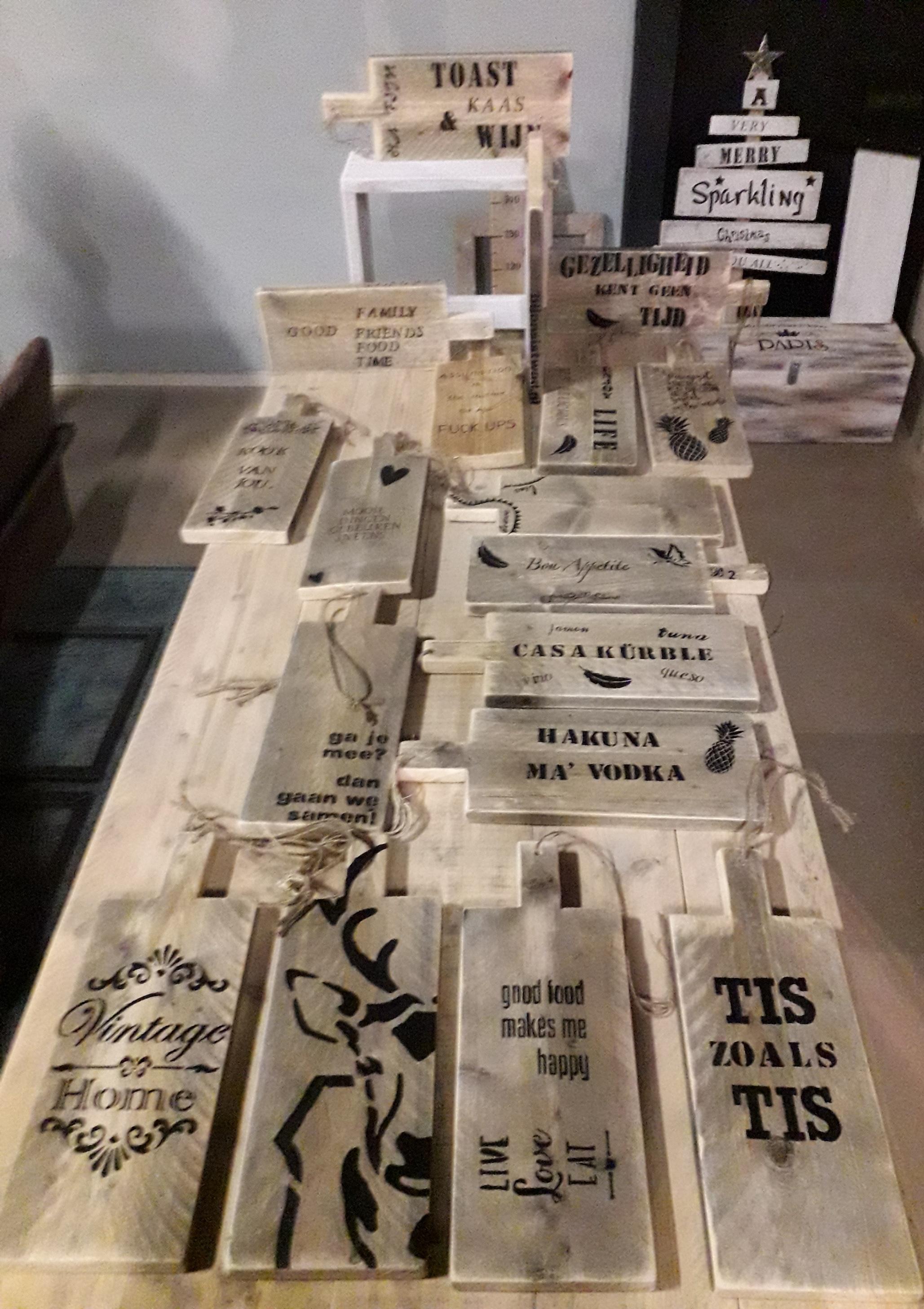 Workshop steigerhouten hapjesplank — foto 5