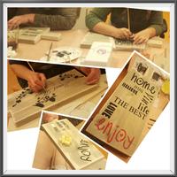 Workshop steigerhouten hapjesplank