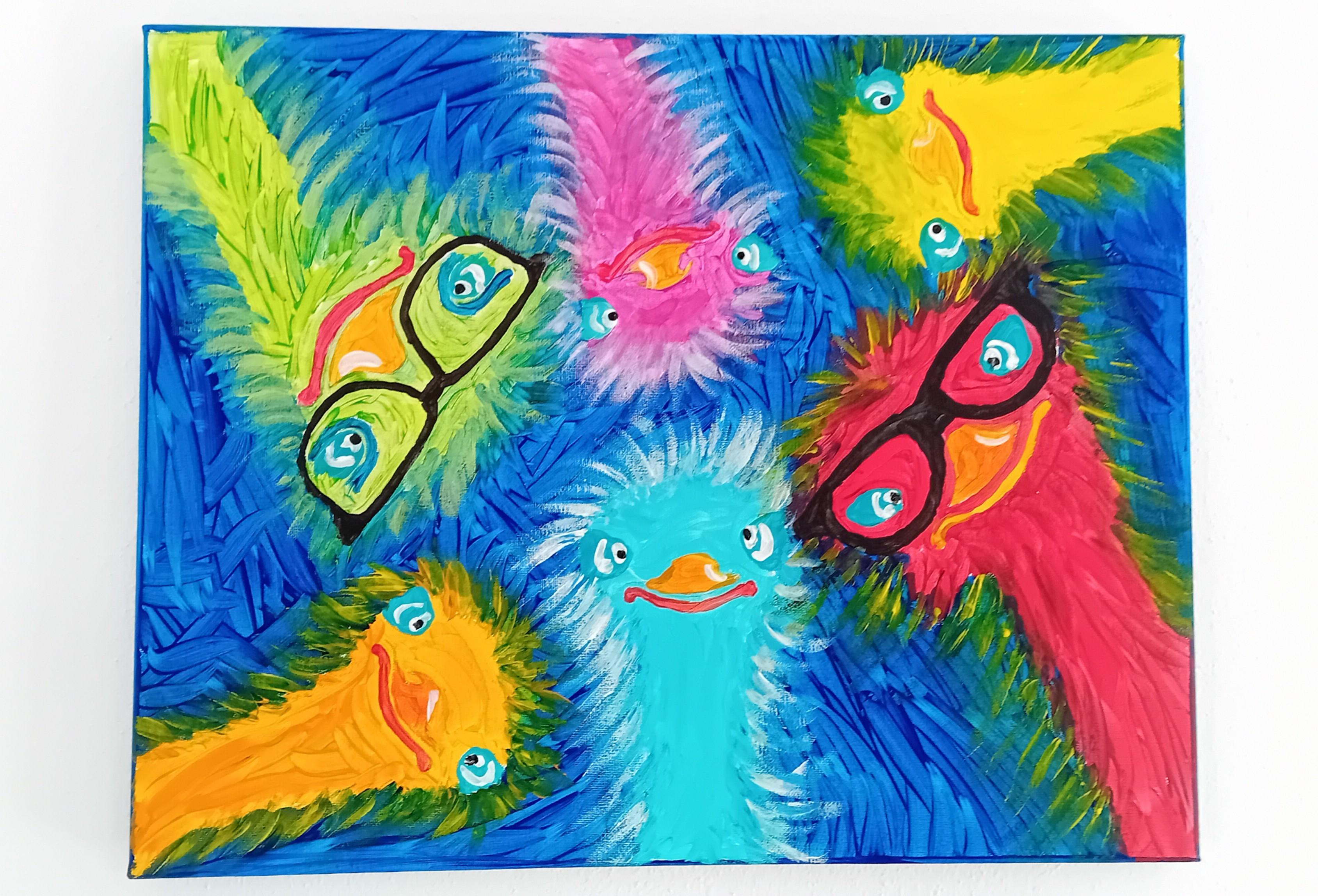 Workshop struisvogels schilderen — foto 1