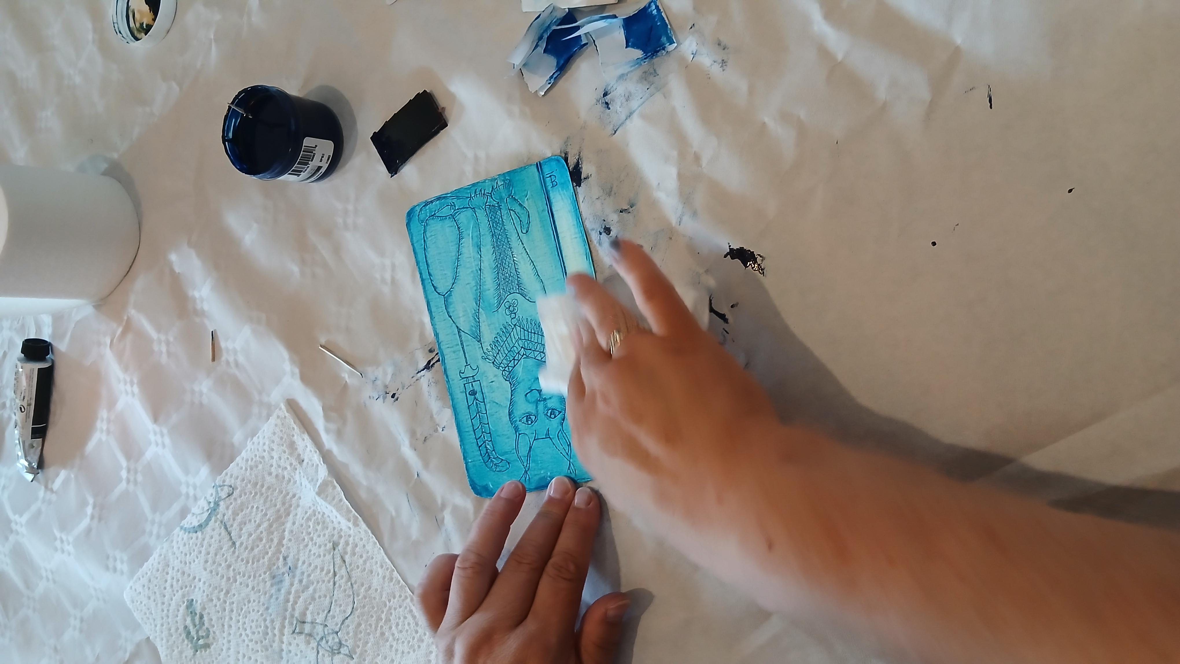 Workshop afdrukken met een drankkarton — foto 3