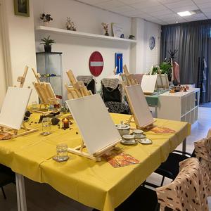 Workshop schilderen op canvas