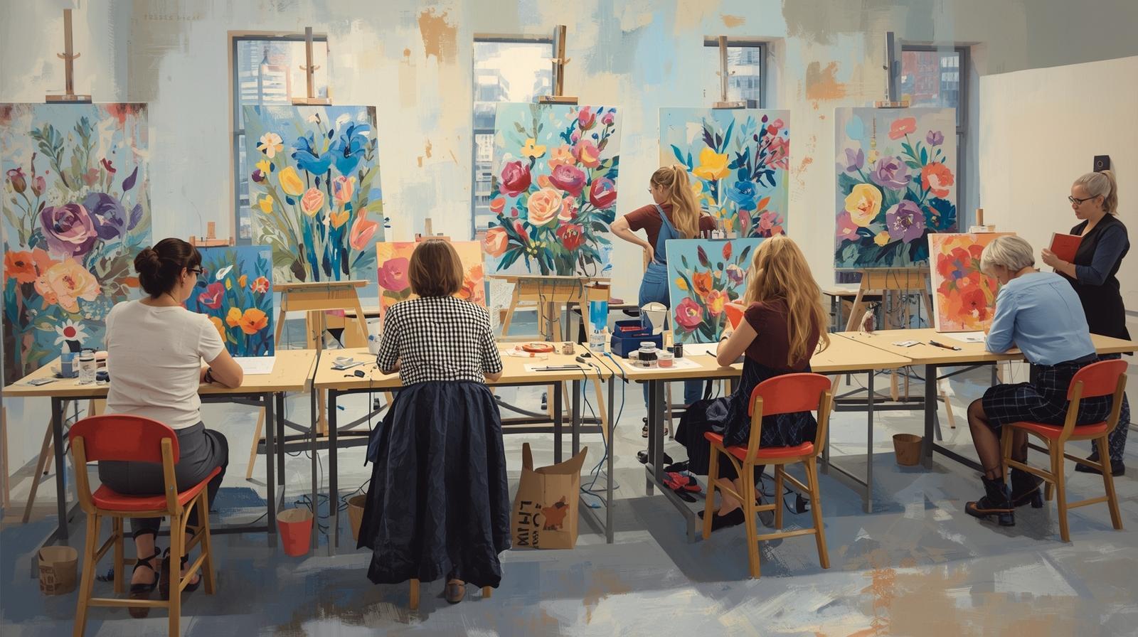 Workshop schilderen op canvas — foto 3