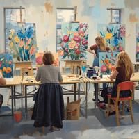 Workshop schilderen op canvas