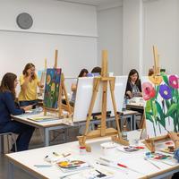 Workshop schilderen op canvas