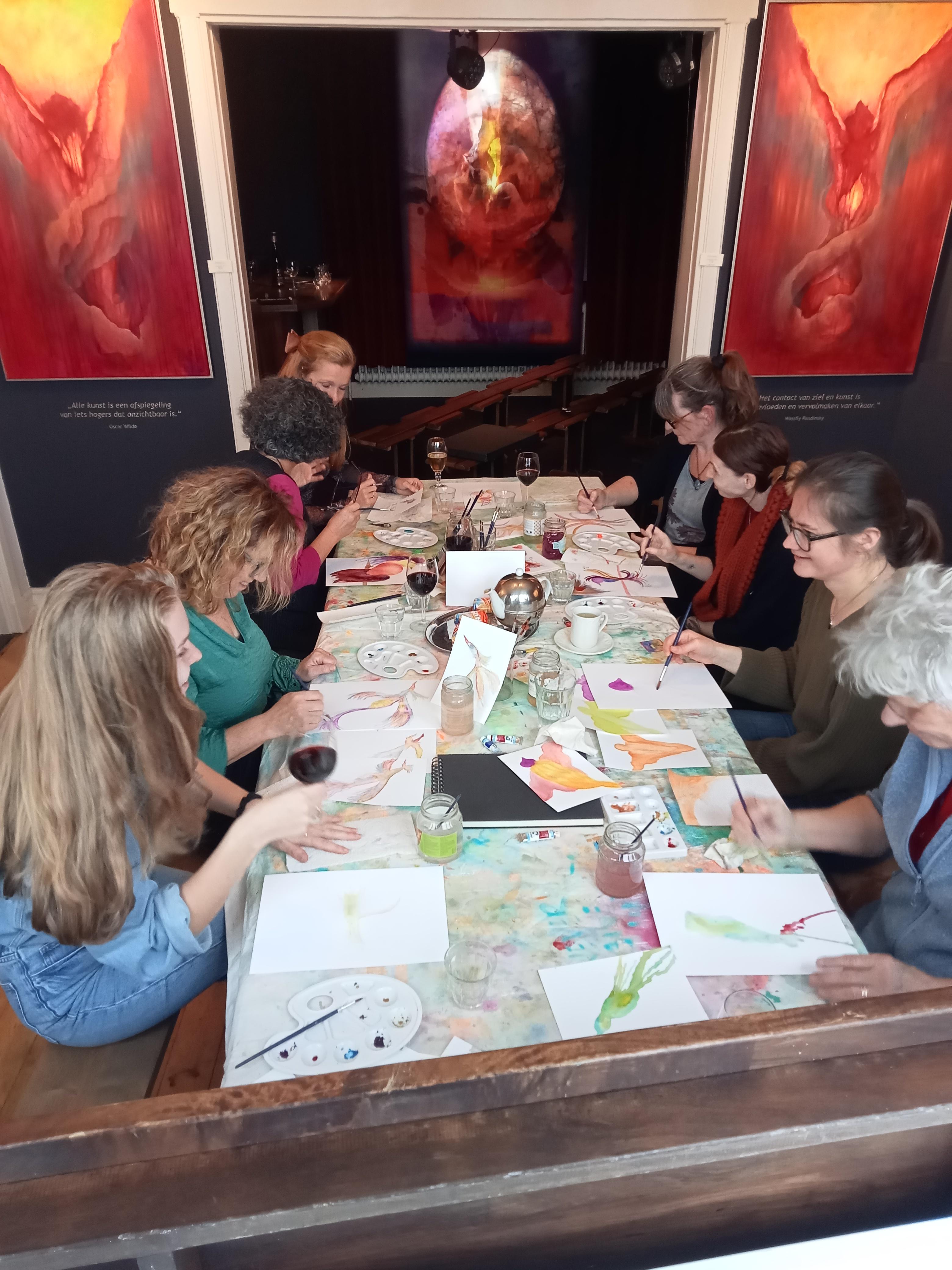 Aquarel(leren) Paradijsvogel — foto 3