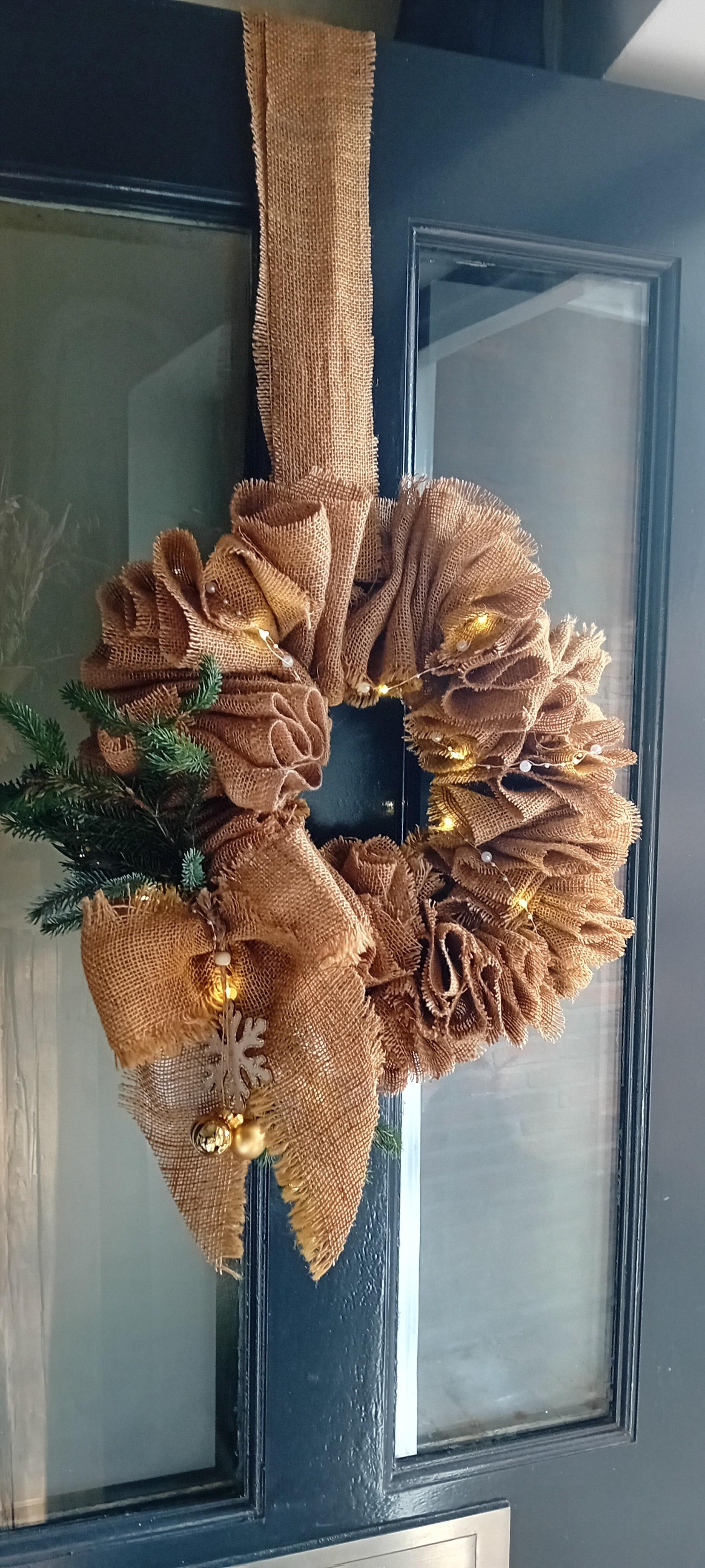 Workshop jute Kerstkrans — foto 2