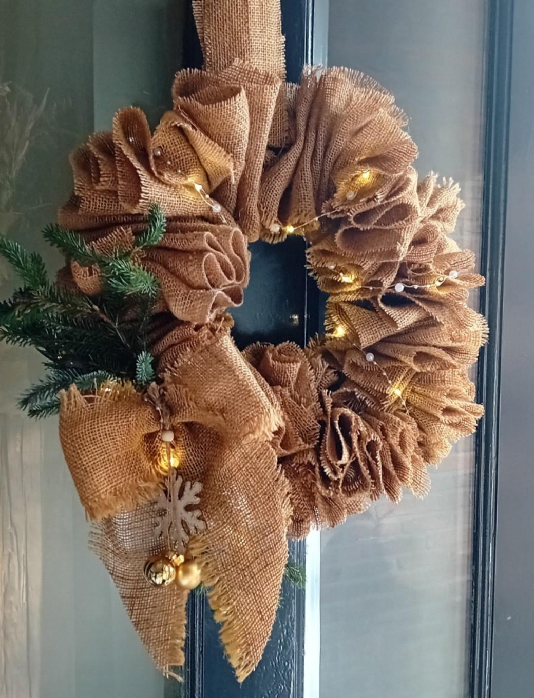 Workshop jute Kerstkrans — foto 1