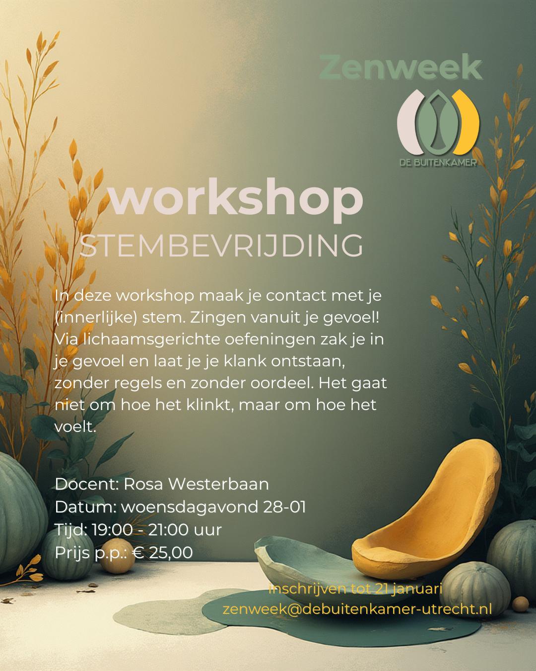 Stembevrijding - Zenweek De Buitenkamer — foto 2