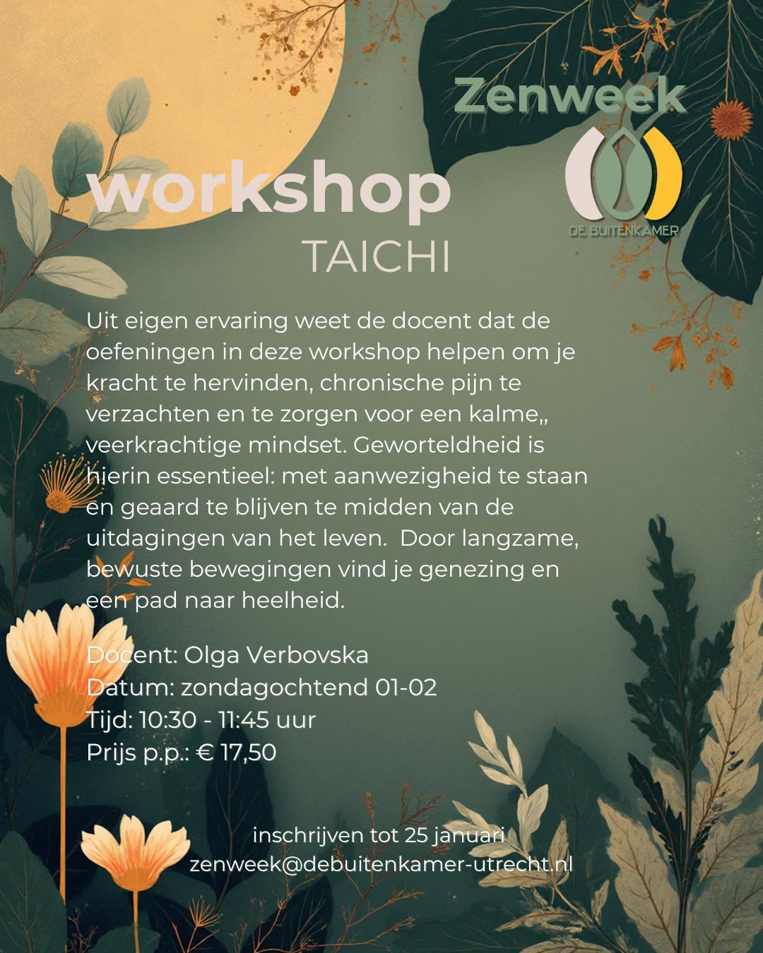 Tai chi - Zenweek De Buitenkamer — foto 2