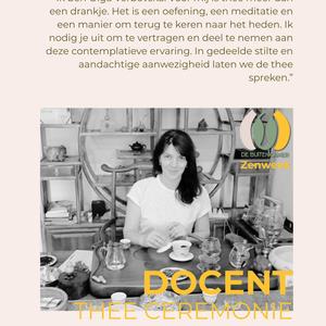 Theeceremonie - Zenweek De Buitenkamer