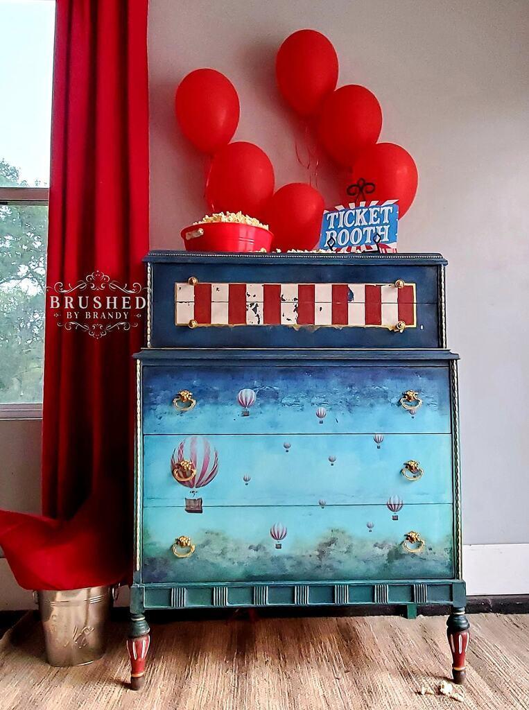 Decoupage op meubels en krijtverf — foto 4