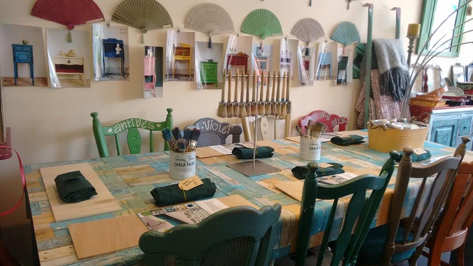 Decoupage op meubels en krijtverf — foto 3